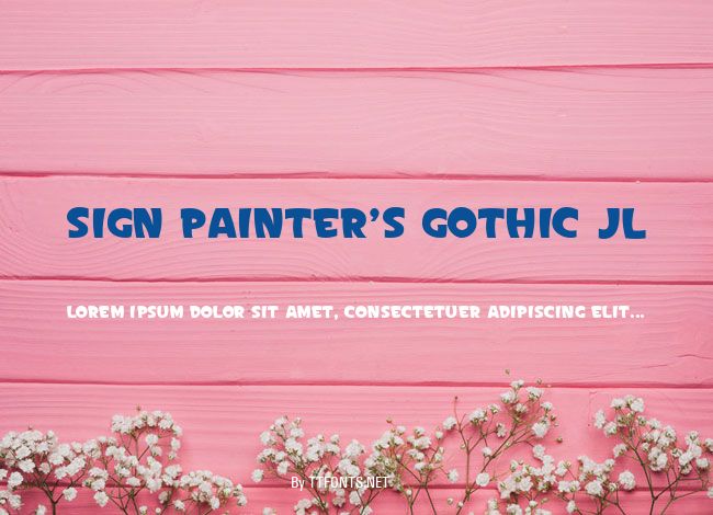 Sign Painter's Gothic JL example